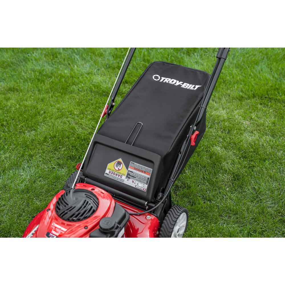 TroyBilt 21in 140cc Briggs and Stratton Self Propelled Gas Lawn Mower with Mulching Kit Included