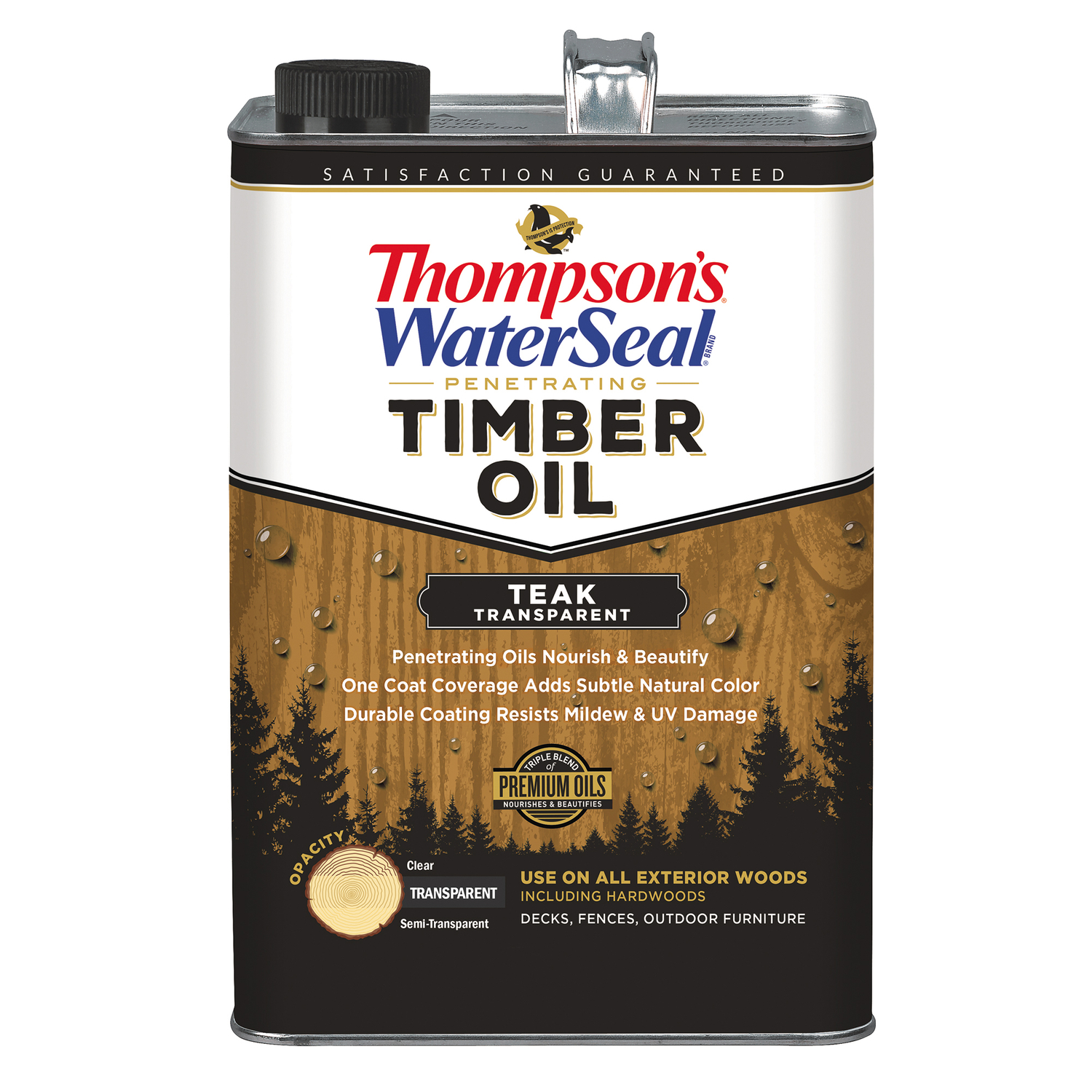 Thompson\u0027s WaterSeal Penetrating Timber Oil Transparent Teak Penetrating Timber Oil 1 gal