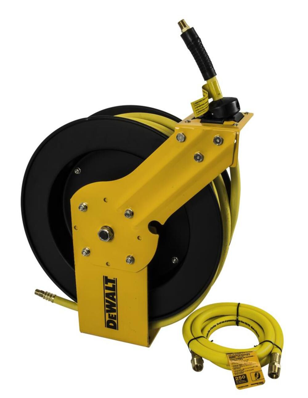 DEWALT 3/8 in. x 50 ft. Single Arm Auto Retracting Air Hose Reel DXCM024-0374 from DEWALT