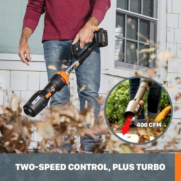 Worx Wg543 20v Power Share Leafjet Cordless Leaf Blower With Brushless Motor