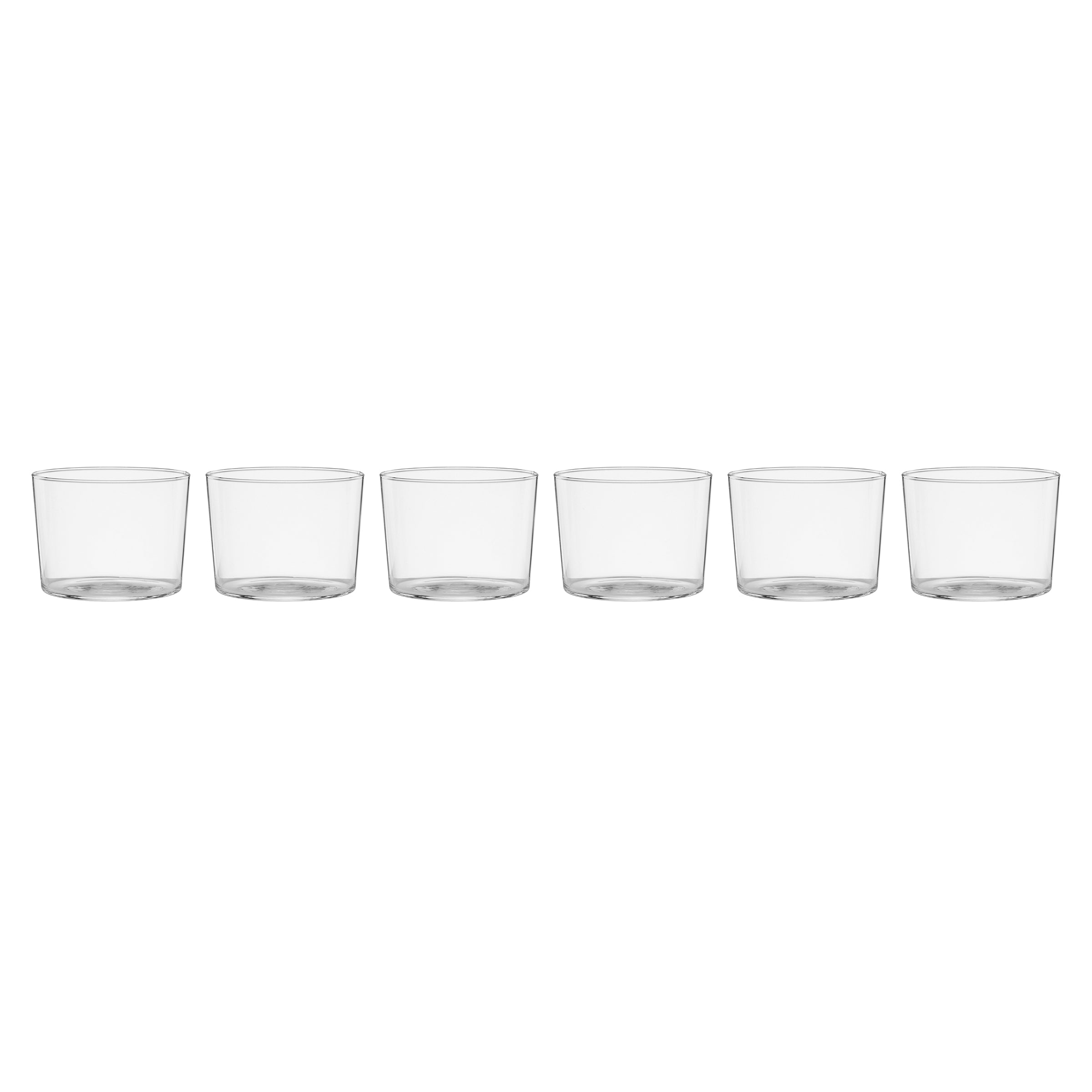 Stackables Clear Short Glasses, Set of 6