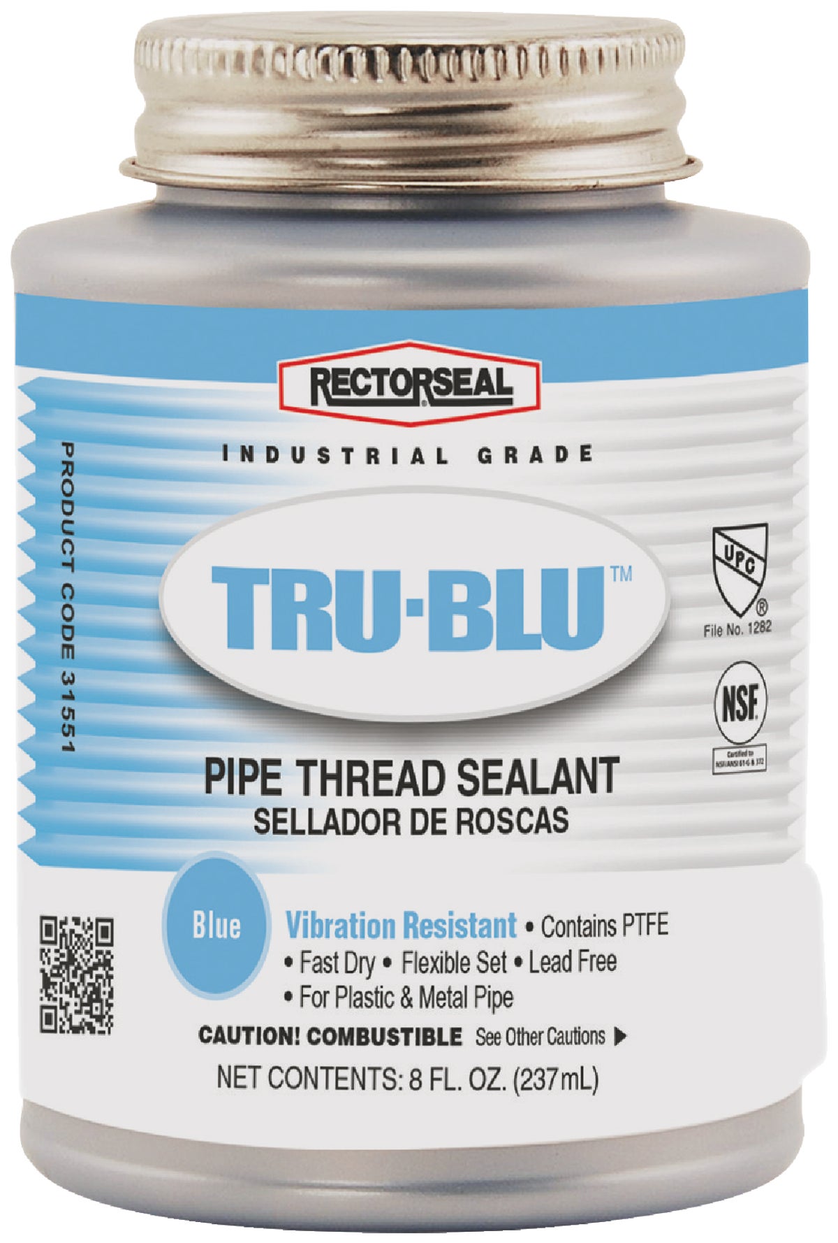 RectorSeal Tru-Blu Thread Sealant 8 Oz. Blue