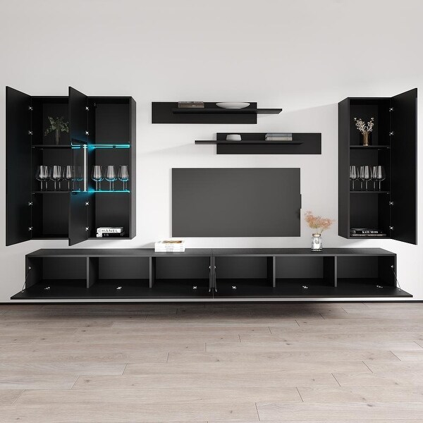 Fly EF5 30TV Wall Mounted Floating Modern Entertainment Center