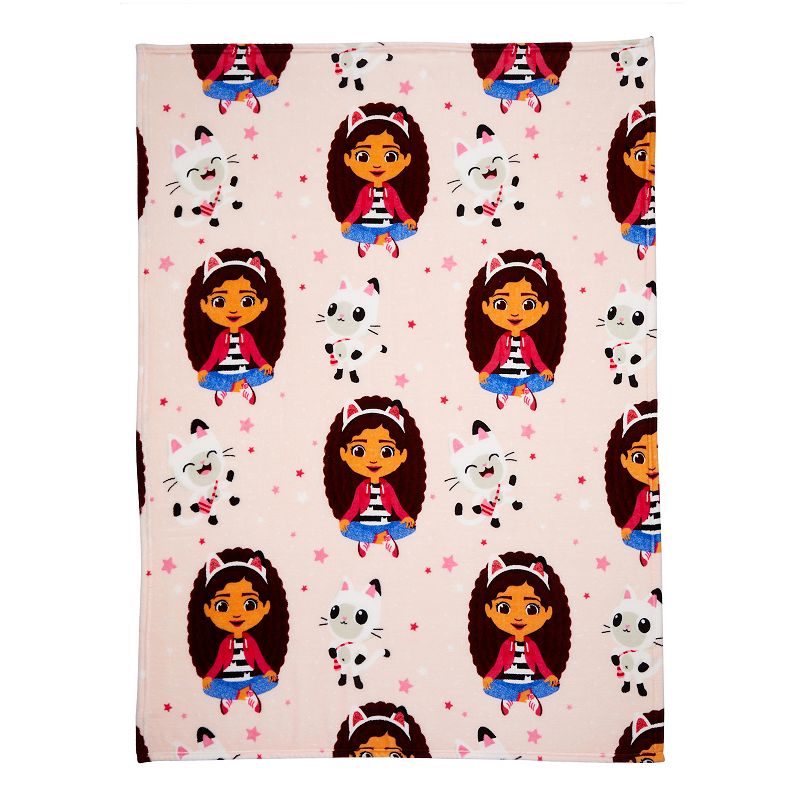 Gabby's Dollhouse Hug Attack Microraschel Throw Blanket