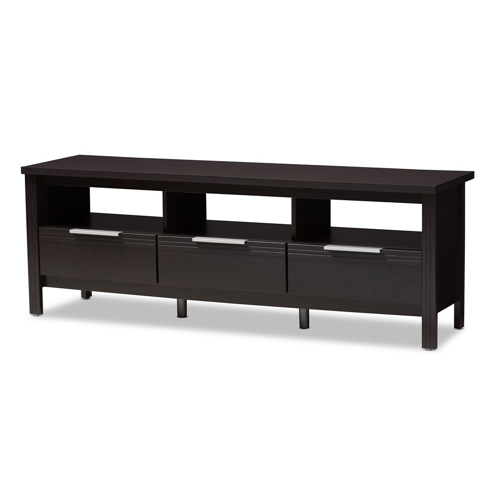 Elaine Modern and Contemporary Wenge Brown Finished TV Stand - 20.67