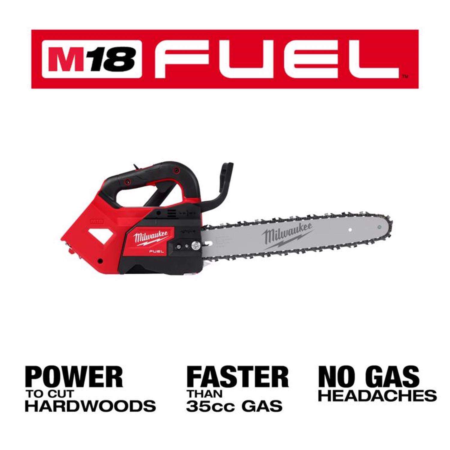 MW M18 FUEL Top Handle 2826-20T 14 in. 18 V Battery Chainsaw Tool Only