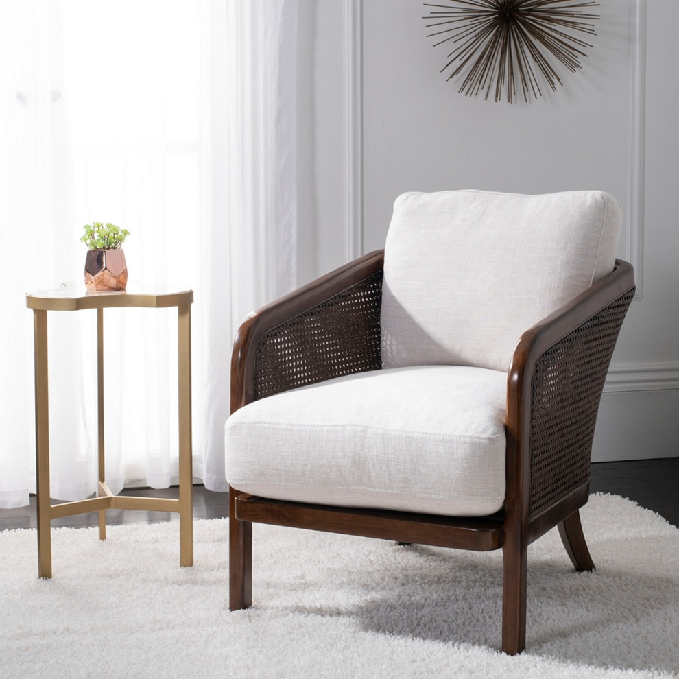 Jedrick Barrel Back Chair Oatmeal   Tropical   Armchairs And Accent Chairs   by V.S.D Furniture  Houzz