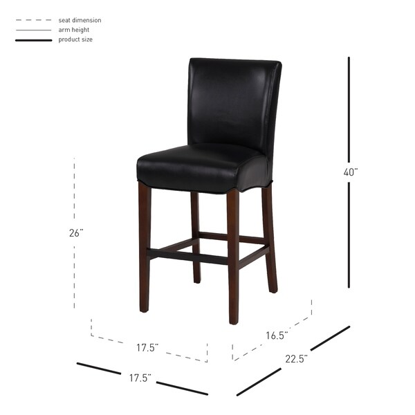 Milton Bonded Leather Counter Stool