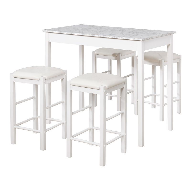 Linon Lancer Bar Table and Stool 5-piece Set