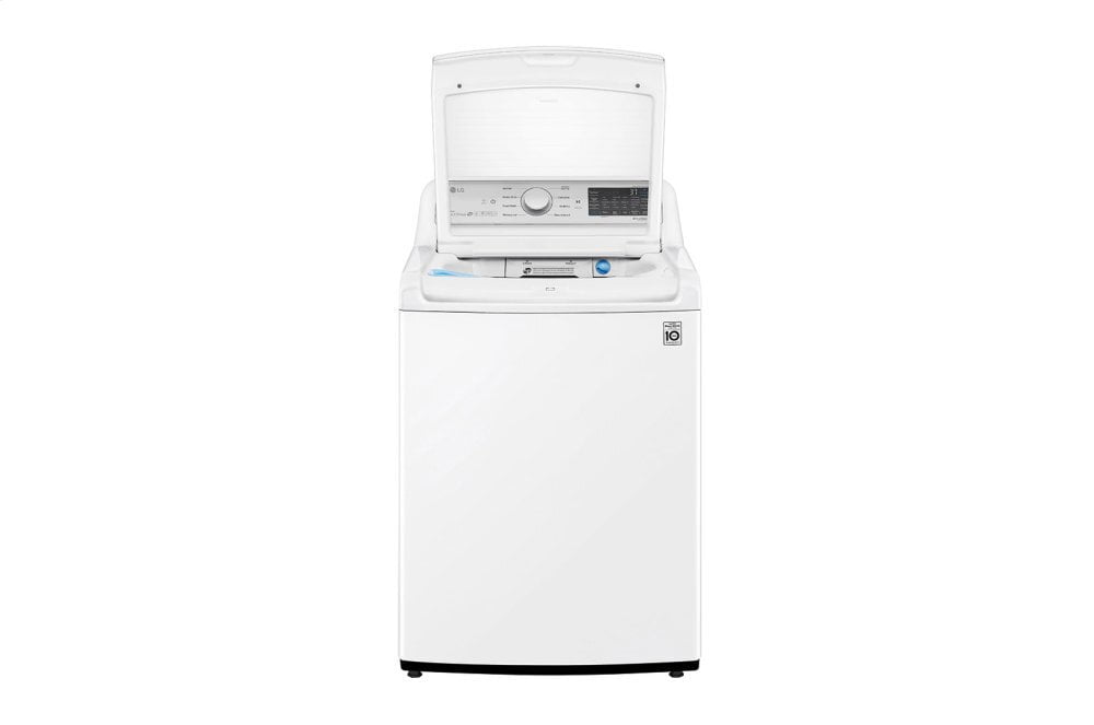 Lg WT7305CW 4.8 Cu. Ft. Mega Capacity Smart Wi-Fi Enabled Top Load Washer With Agitator And Turbowash3D™ Technology