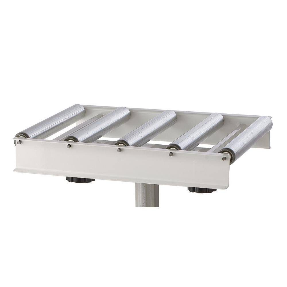 HTC 15 in. W Powder Coated Steel Roller Table Portable Conveyor HRT-10