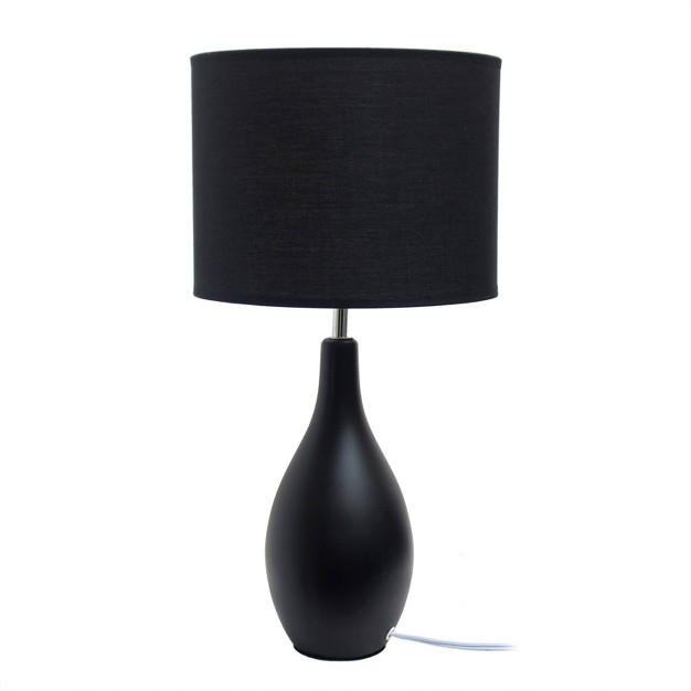 Traditional Standard Ceramic Dewdrop Table Desk Lamp With Matching Fabric Shade Creekwood Home