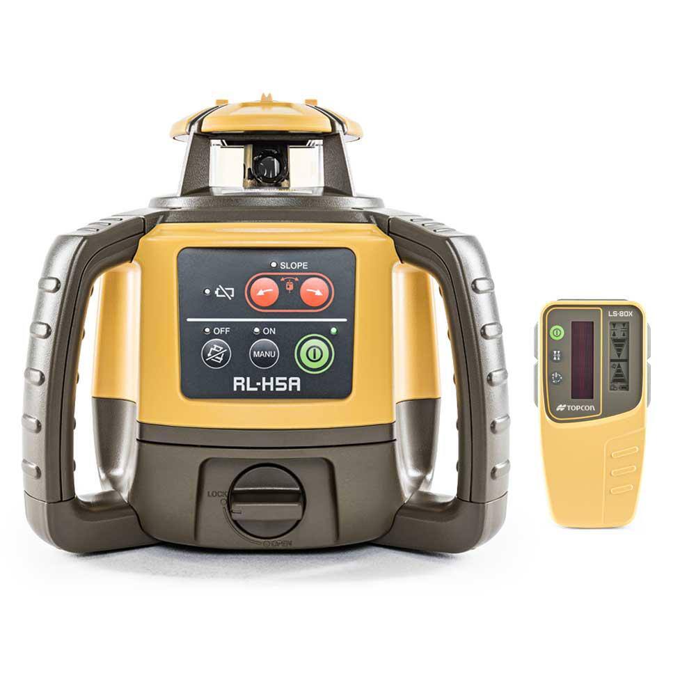 Topcon RL-H5A Horizontal Self-Leveling Rotary Laser Level with LS-80X Receiver 1021200-50