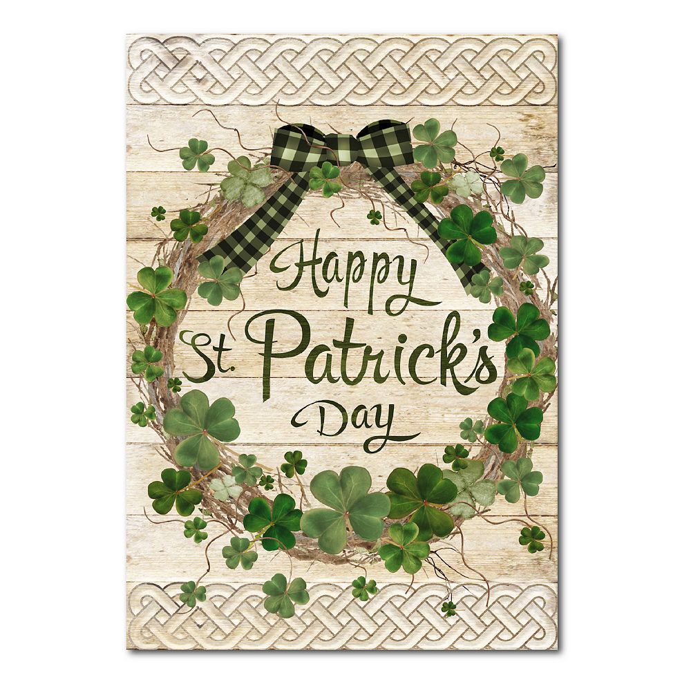 COURTSIDE MARKET St. Patrick's Wreath Canvas Wall Art