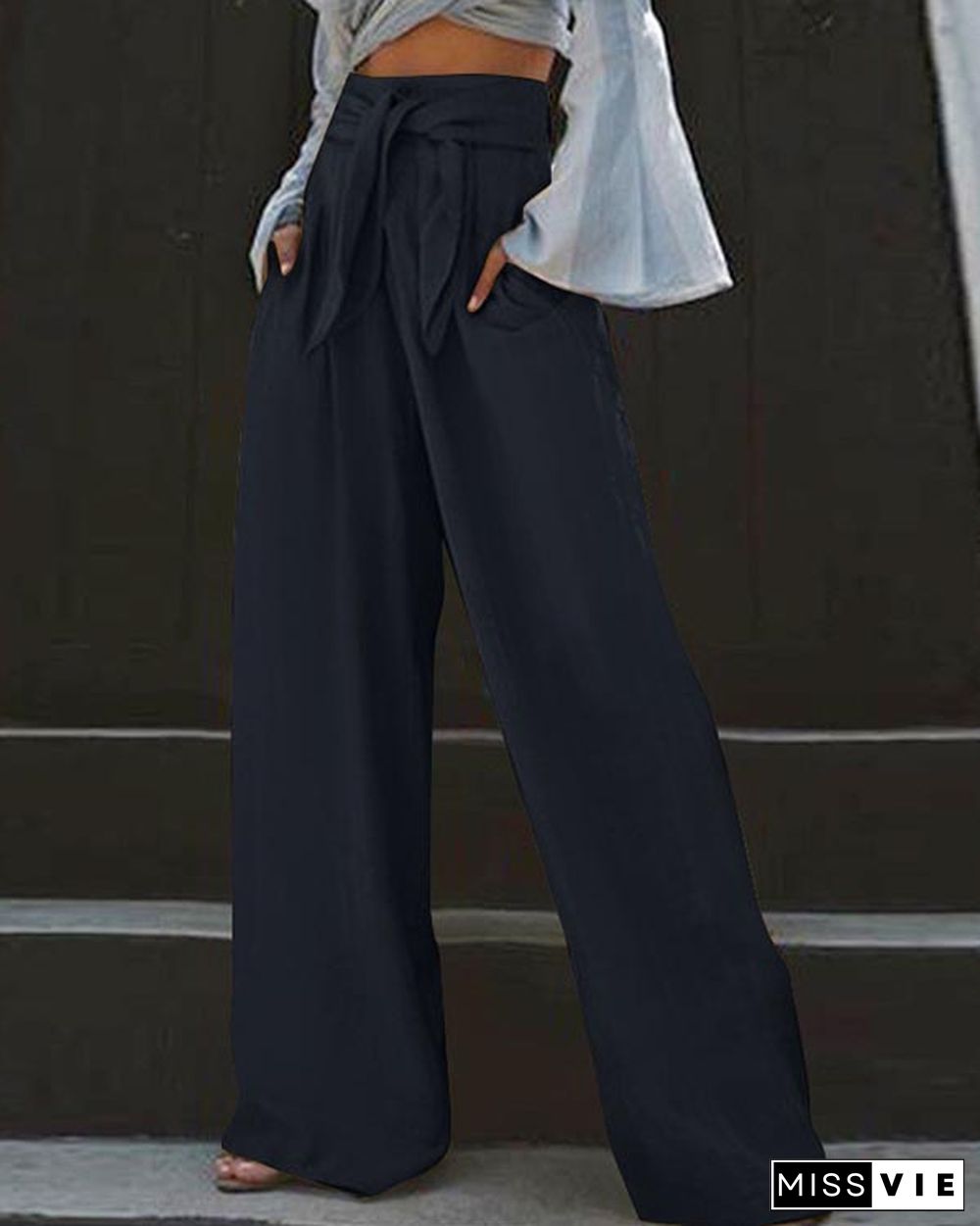 Casual Cotton and Linen Loose Oversized Wide-leg Pants