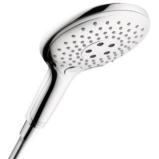 Hansgrohe Raindance 3-Spray Patterns 5.9 in. Single Wall Mount Handheld Shower Head in Chrome 28588001