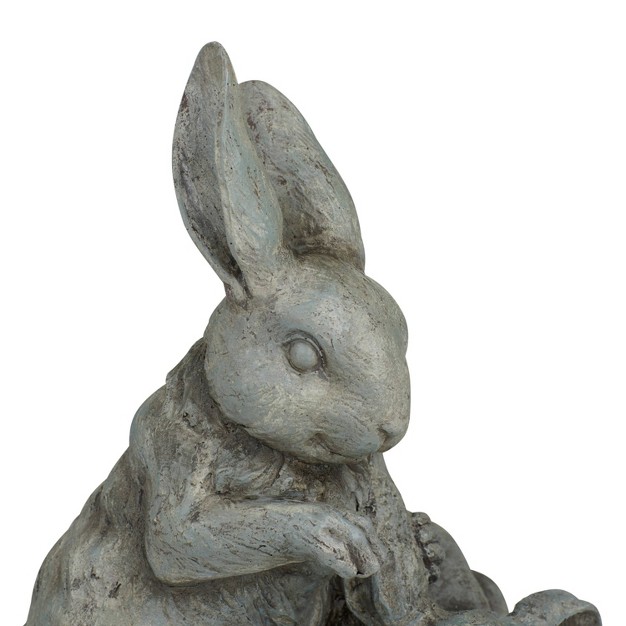 X 8 quot Farmhouse Resin Rabbits Garden Sculpture Olivia amp May