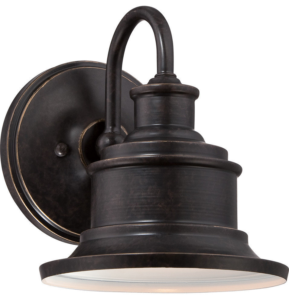 Quoizel Seaford One Light Outdoor Lantern SFD8407IB   Farmhouse   Outdoor Wall Lights And Sconces   by Buildcom  Houzz