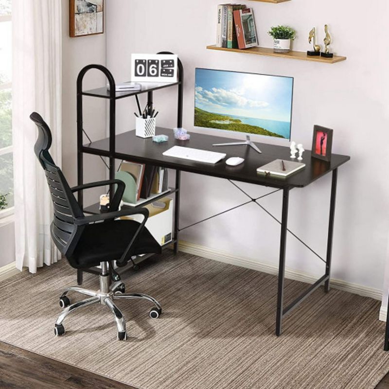 48-Inch Reversible Computer Desk with Storage Shelf