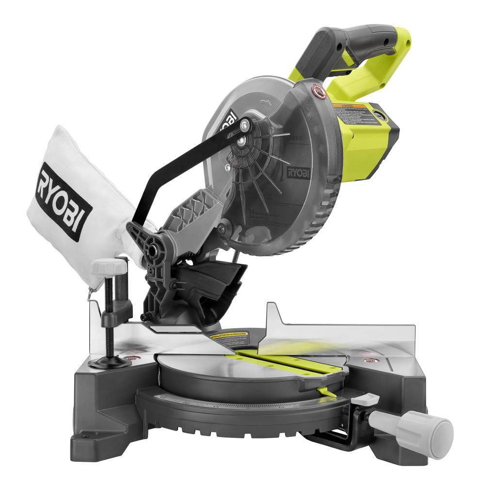 RYOBI 9 Amp Corded 7-14 in. Compound Miter Saw with Universal Miter Saw QUICKSTAND TS1144-A18MS01G