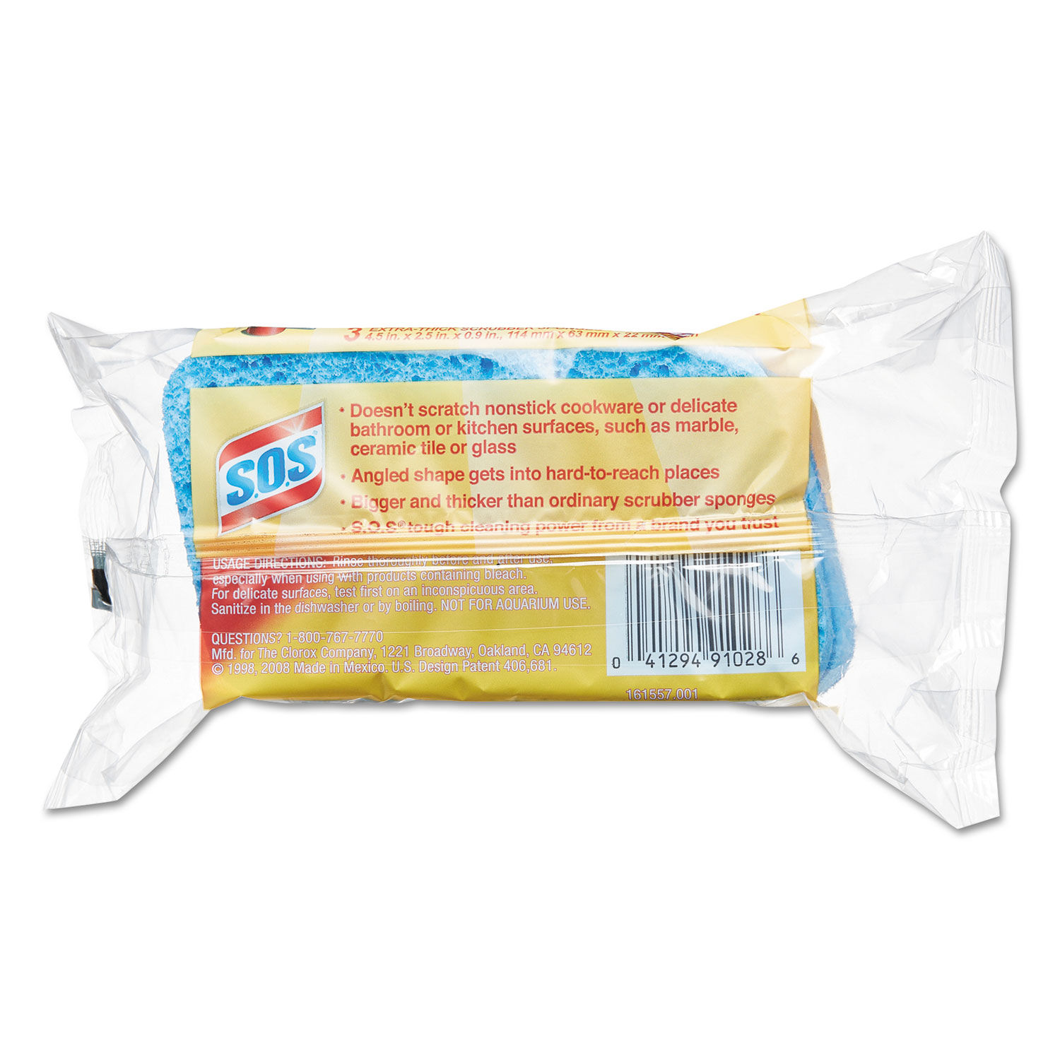 All Surface Scrubber Sponge by S.O.S.andreg; CLO91028CT