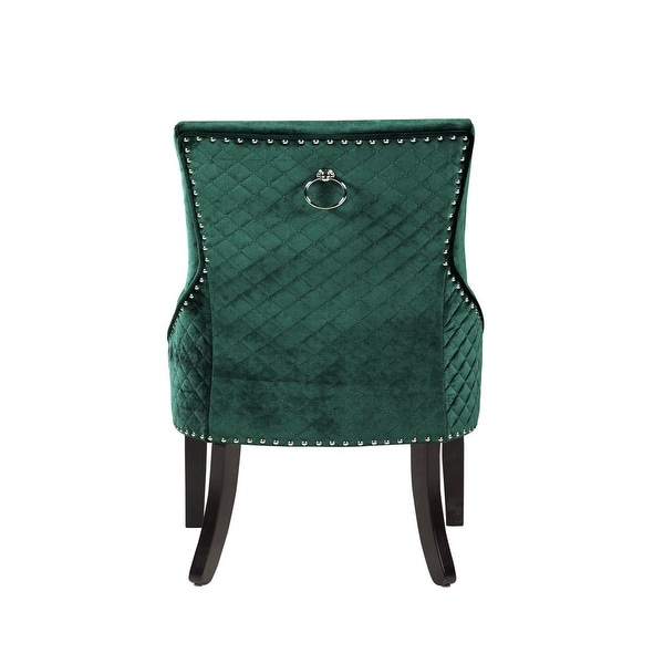 Moishe Diamond Velvet Upholstered Dining Chair