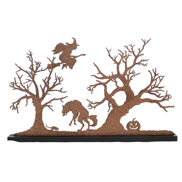 Haunted Woods Silhouette Halloween Village Accessory Decorative Figurines