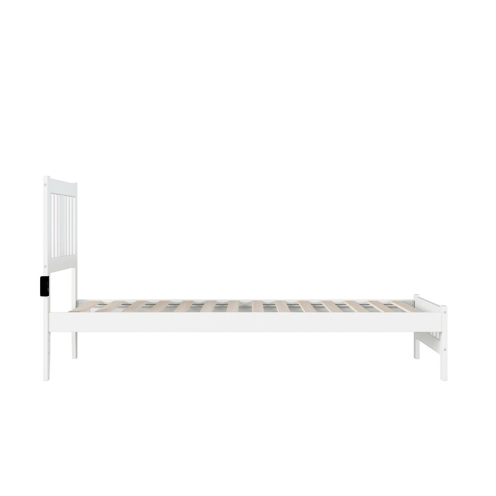 Tahoe Twin Extra Long Bed with Footboard in White