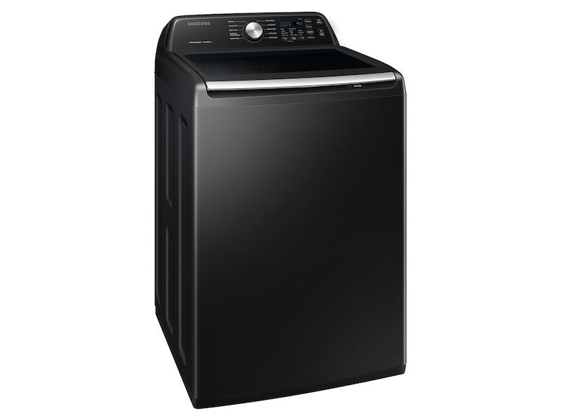 Samsung WA44A3405AV 4.4 Cu. Ft. Top Load Washer With Activewave™ Agitator And Active Waterjet In Brushed Black