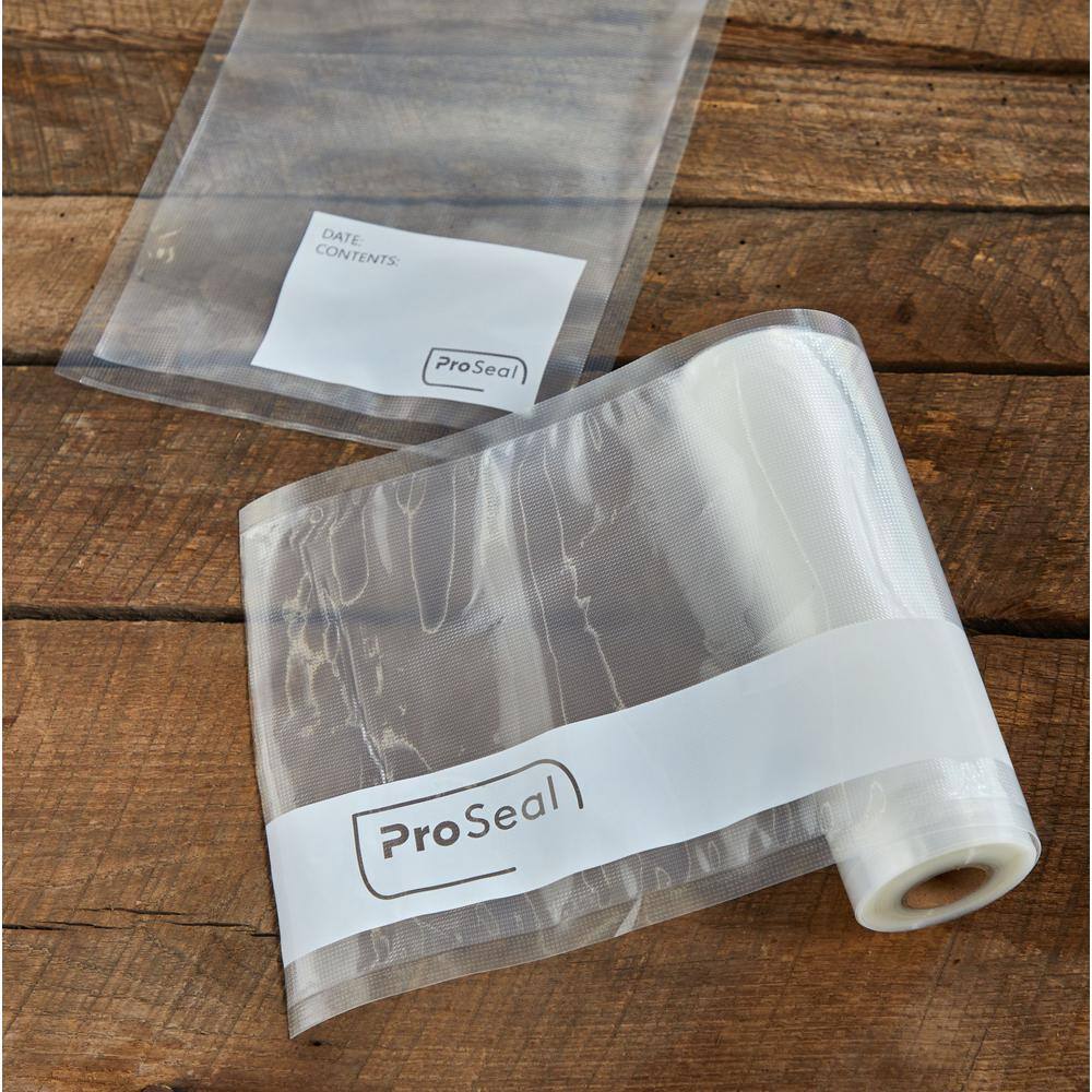 ProSeal 8 in. x 22 in. 3-Rolls Clear Food Vacuum Sealer Rolls PS-VR002