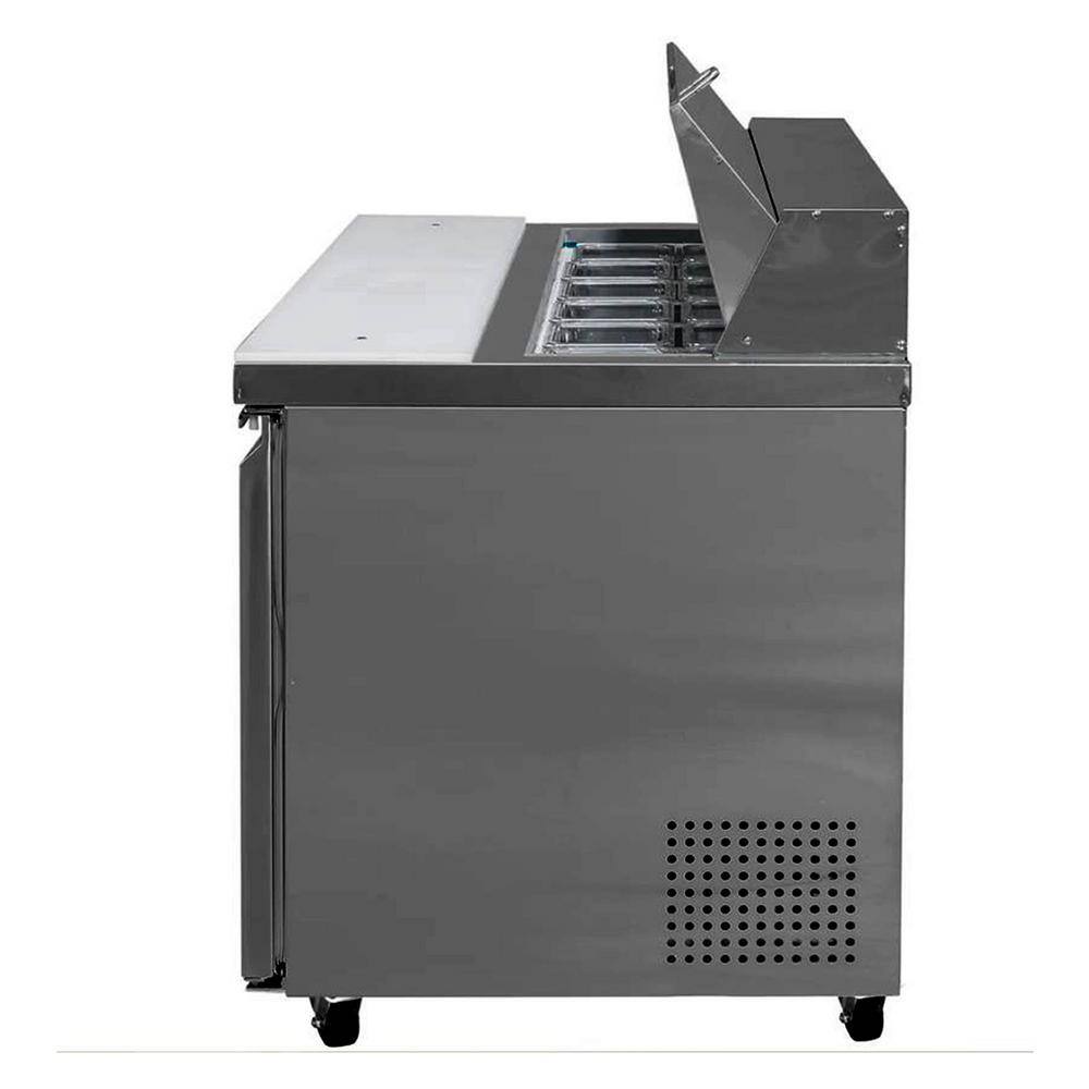 Cooler Depot 60 in. W 15 cu. ft. Commercial Food Prep Sandwich Table Refrigerator Cooler in Stainless Steel cd-xsp60