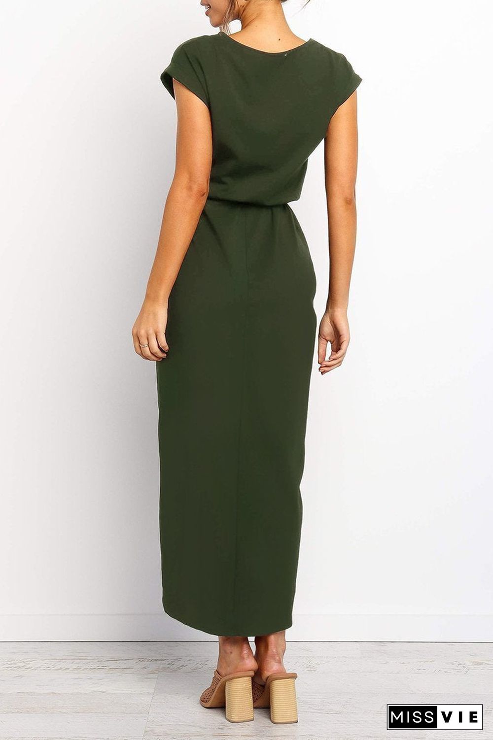 Solid Color Essential Grace Midi Dress(4 Colors)