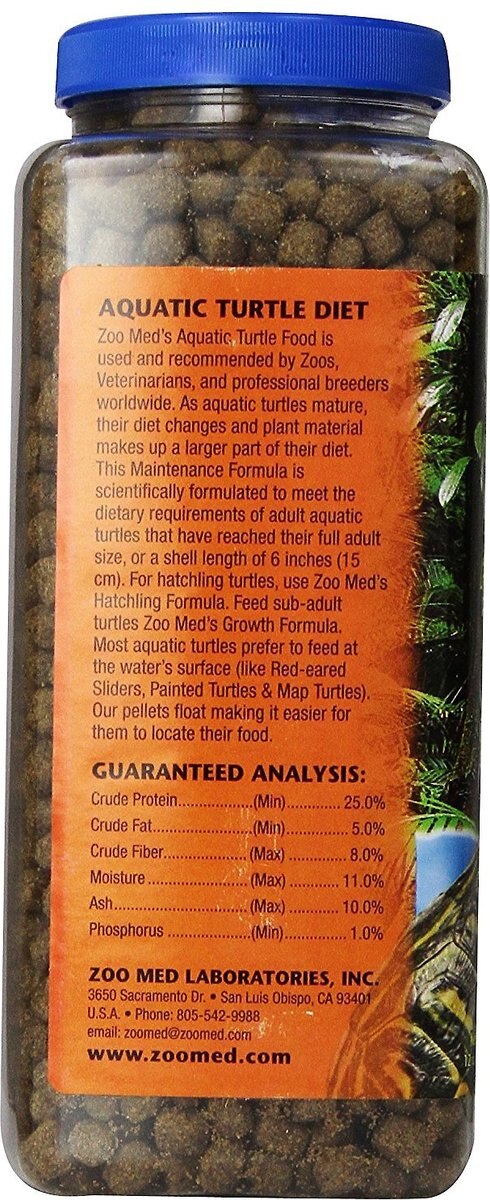 Zoo Med Natural Aquatic Maintenance Formula Turtle Food