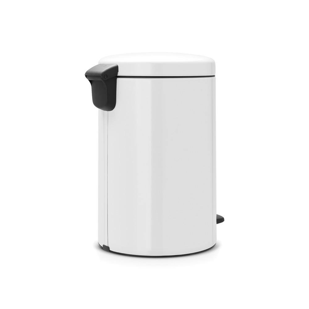 Brabantia NewIcon 5.3 Gal. White Steel Step-On Trash Can 111846