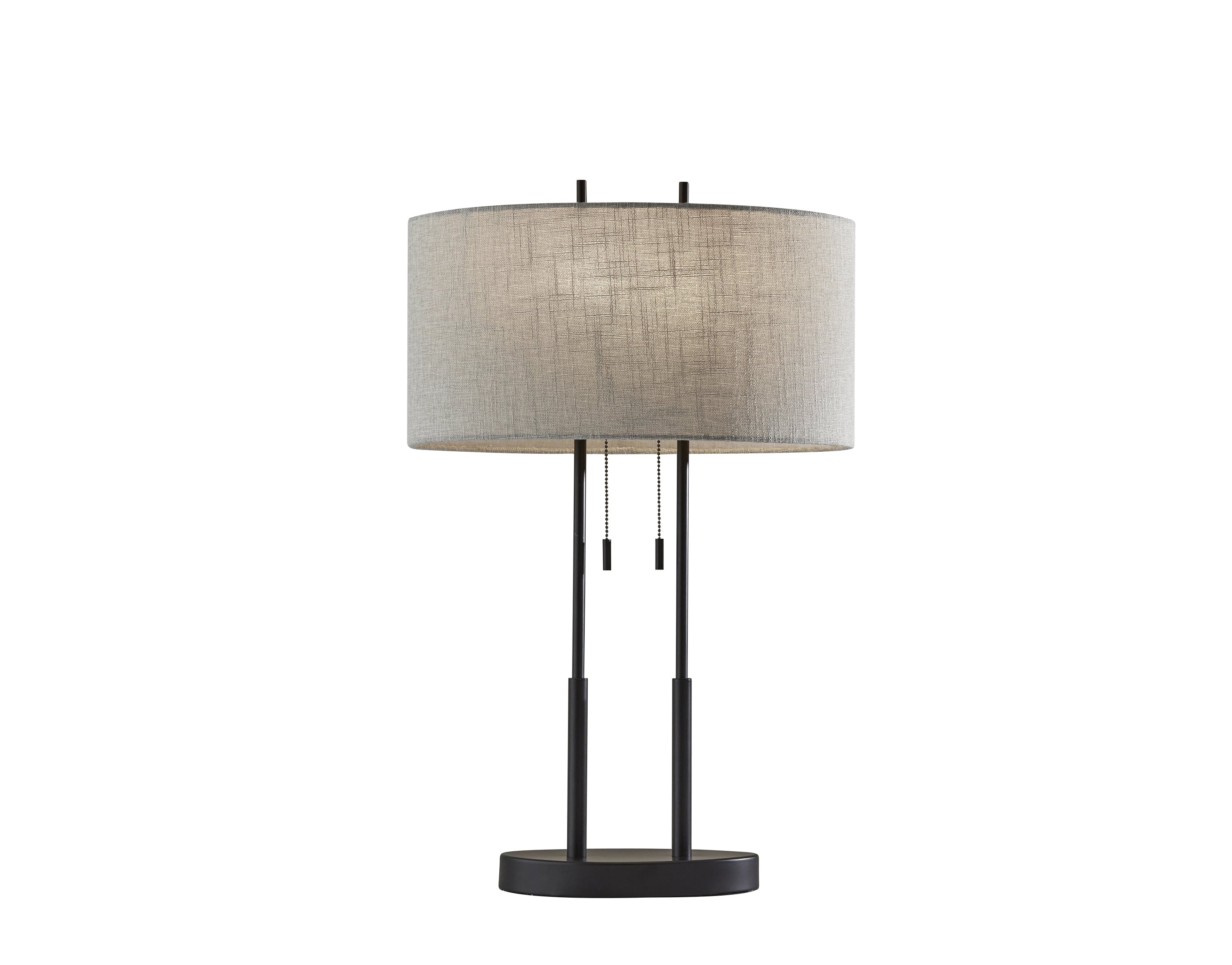 Adesso Duet Table Lamp, Antique Bronze