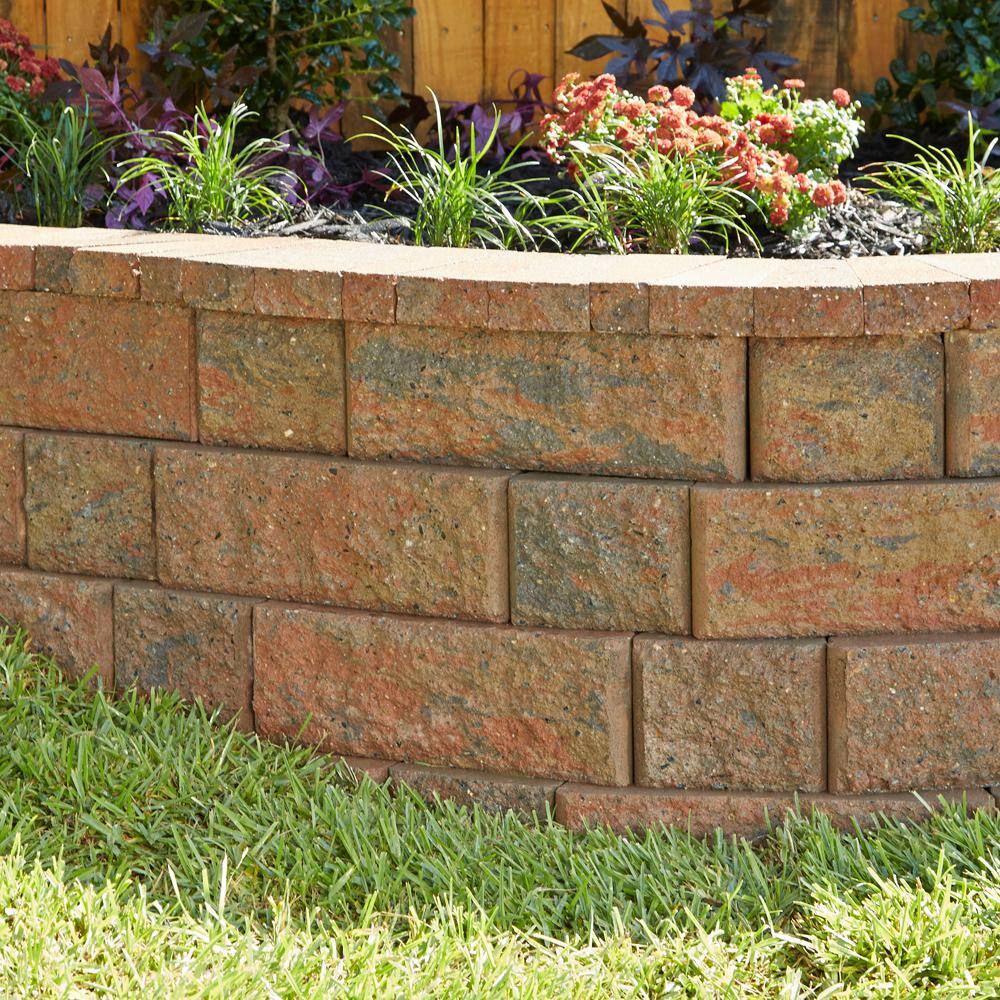 Pavestone RockWall Large 6 in. x 17.5 in. x 7 in. Palomino Concrete Retaining Wall Block (48 Pcs.  34.9 sq. ft.  Pallet) 79881