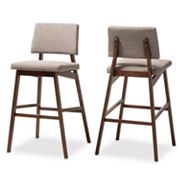 Baxton Studio Colton Bar Stool 2-piece Set