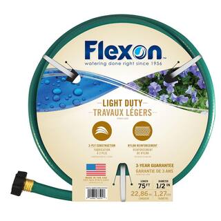 Flexon 12 in. Dia x 75 ft. Light Duty Garden Hose FR1275CN