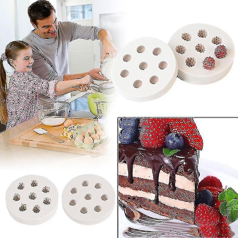 3d Raspberry Blueberry Shape Silicone Mold Sugar Craft Soap Baking Tool Cake Mould Chocolate Pastry