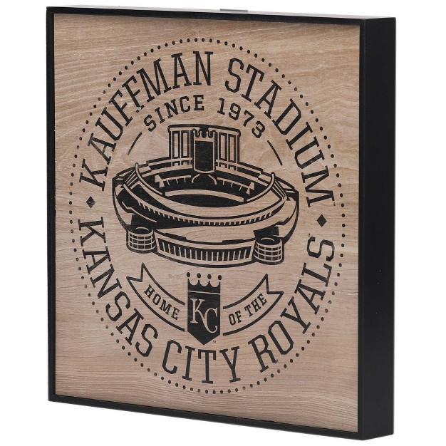 Mlb Kansas City Royals Baseball Hollow Wood Block Panel