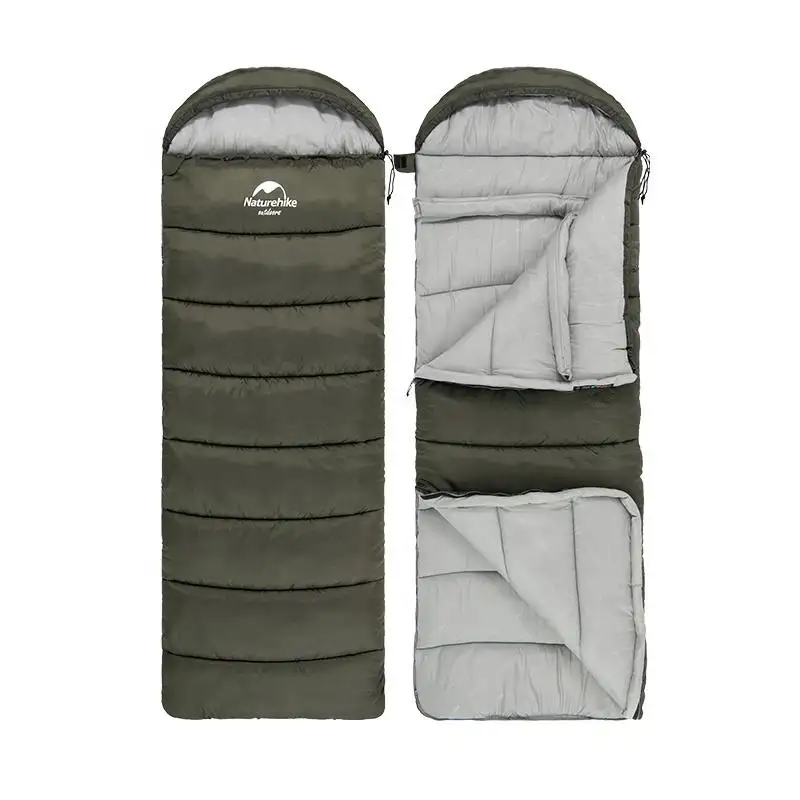 2023 new hot sale outdoor camping hiking new U150 U250 U350 envelope cotton sleeping bag with hood