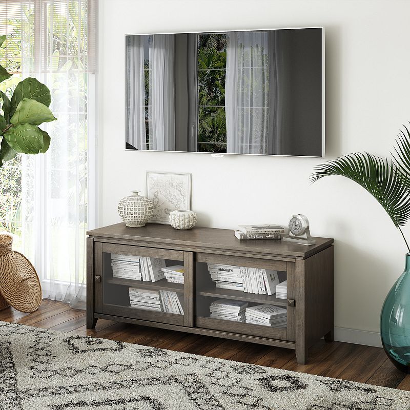 Simpli Home Cosmopolitan Contemporary TV Media Stand