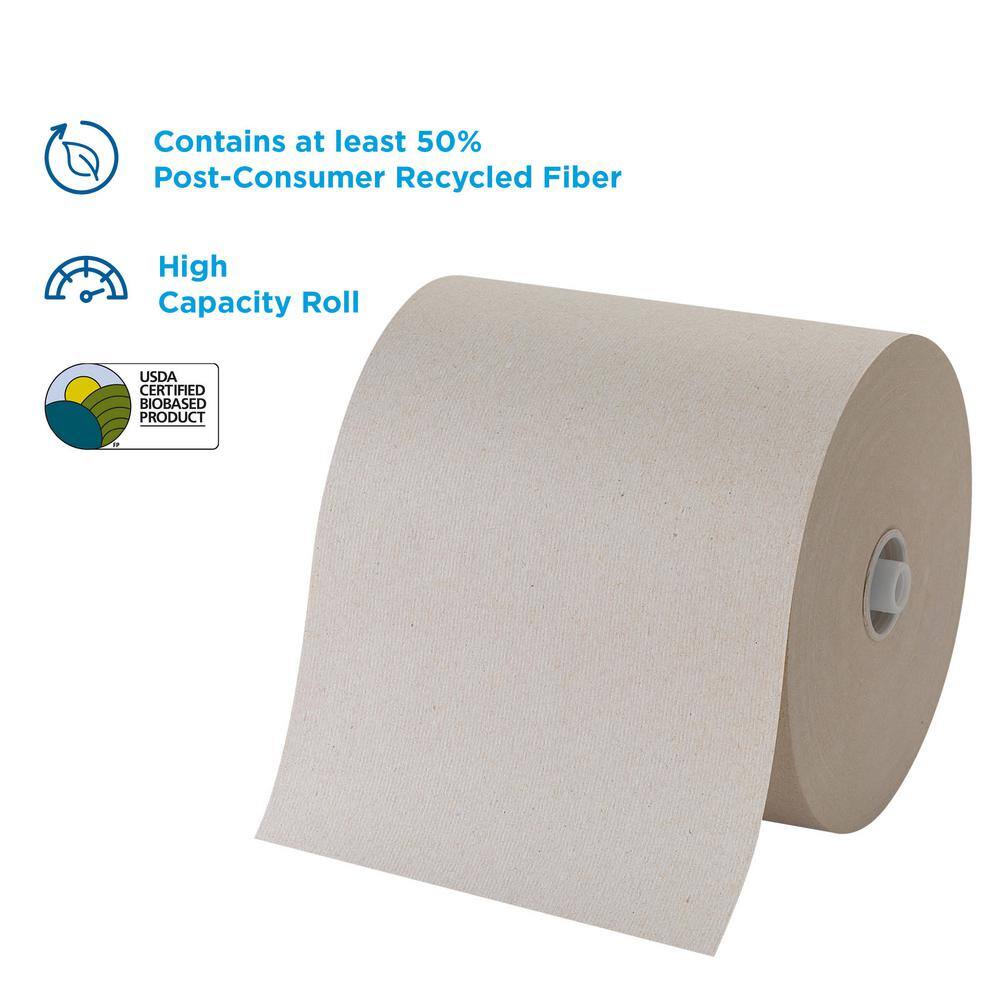 Pacific Blue Ultra 1150 ft. L Brown 100% Recycled Paper Towel Roll (6-Rolls per Pack) GPC26495