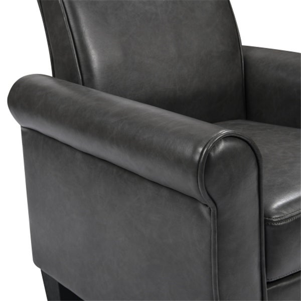 Modern Armchair Accent Chair in PU leather with Padded Seat - 30Wx30Dx35H