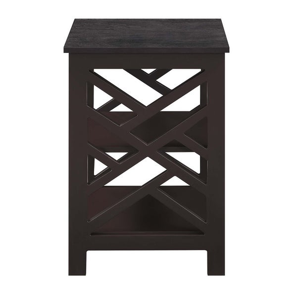 Copper Grove Zeus End Table with Shelves