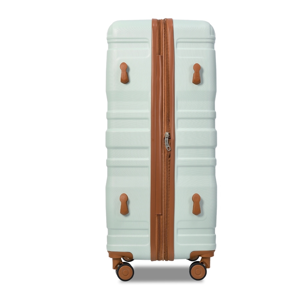 Luggage Sets Expandable ABS 3pcs Luggage Sets Hardside Suitcase Sets Spinner Suitcase with TSA Lock (20''24''28'')