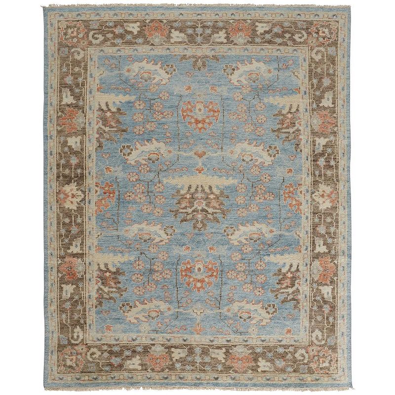 Weave and Wander Bennet Luxury Ornamental Floral Wool Rug