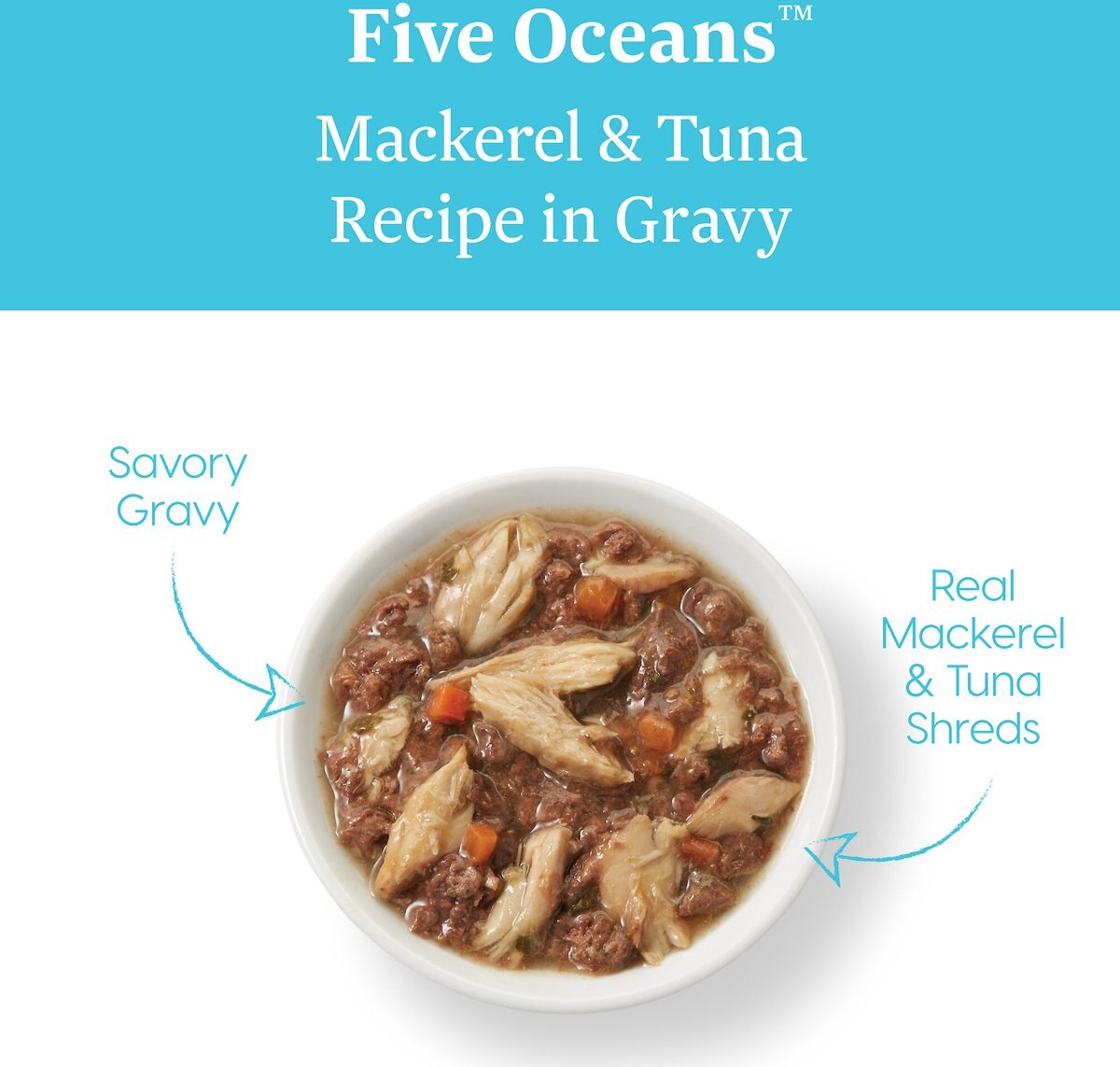 Solid Gold Five Oceans Mackerel and Tuna Recipe in Gravy Grain-Free Canned Cat Food