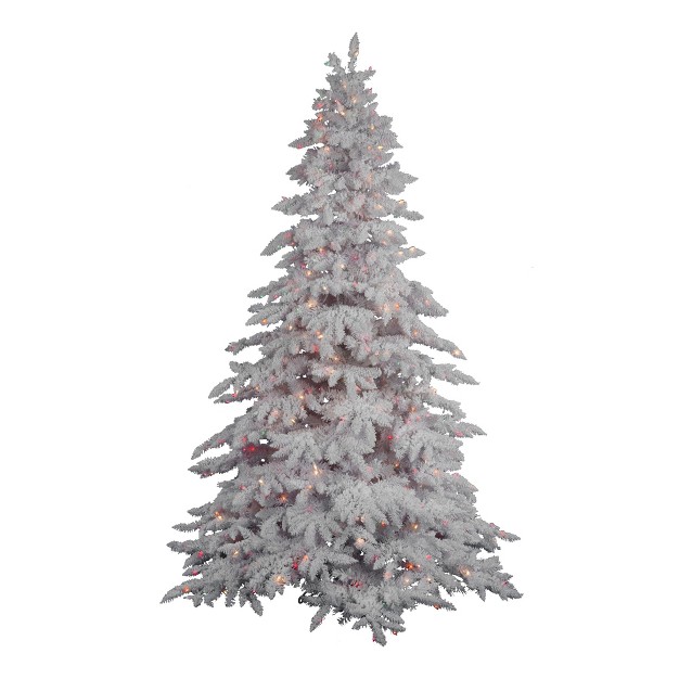 Vickerman Flocked White Spruce Artificial Christmas Tree