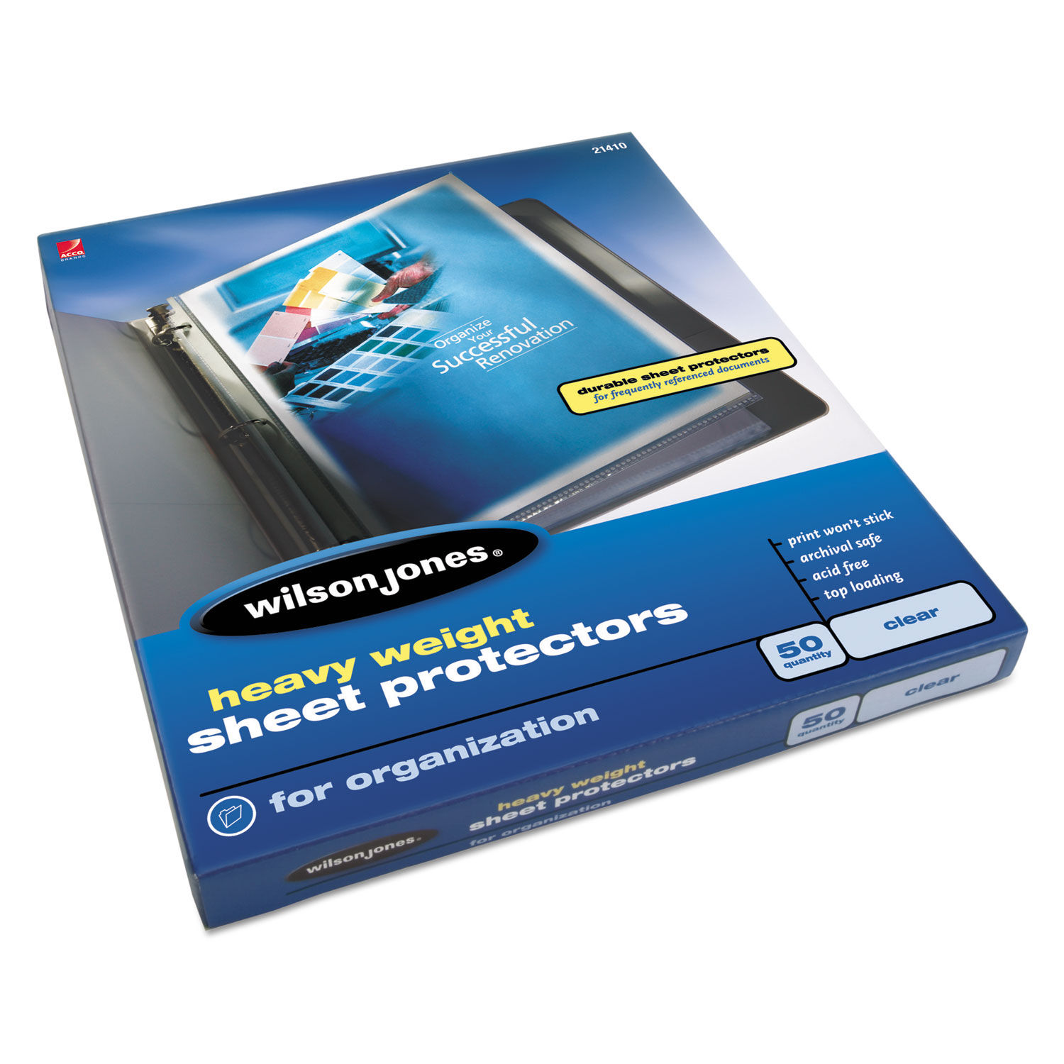 Heavyweight Top-Loading Sheet Protectors by Wilson Jonesandreg; WLJ21410